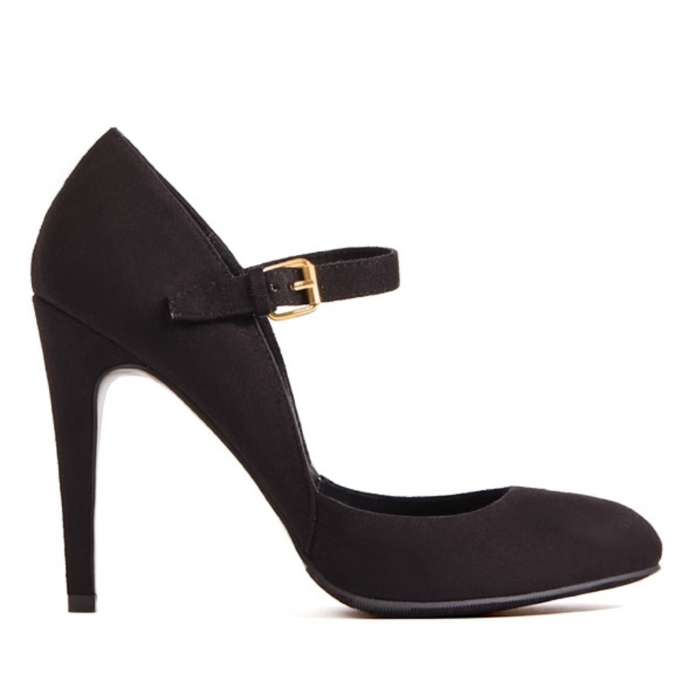 Black Heel with Ankle Strap